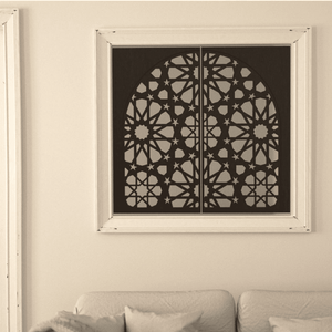 Ventana Decorativa de Madera - Diseño Tagmat
