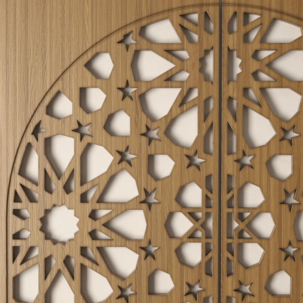 Ventana Decorativa de Madera - Diseño Tagmat